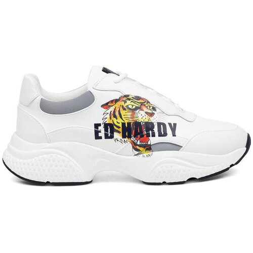 Ed Hardy Nizke superge - Insert runner-tiger-white/multi Bela Slike