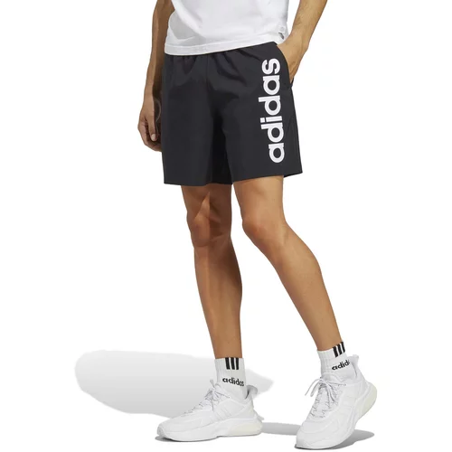Adidas Športne hlače 'Aeroready Essentials Chelsea Linear Logo' črna / bela