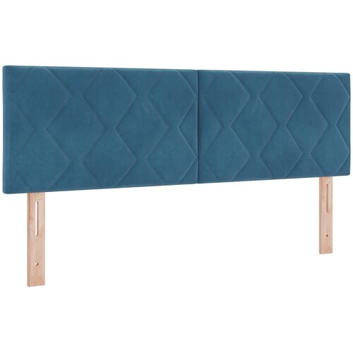  Boxspring krevet s madracem Tamno plava 140 x 190 cm Bar&amp;scaron;un Slike