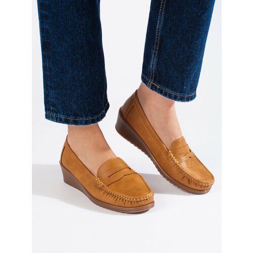 Shelvt Women's brown loafers Slike