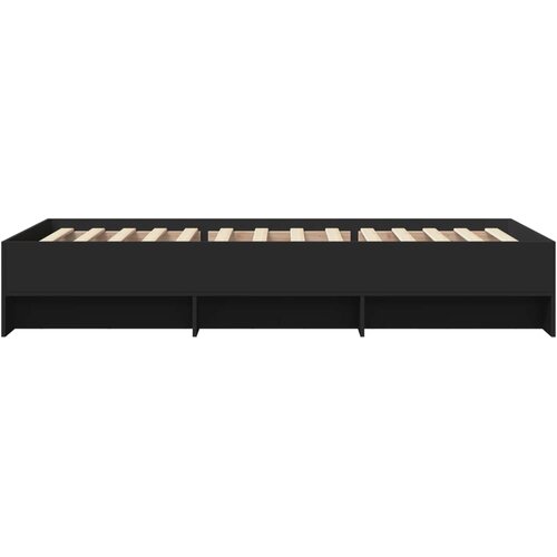  Okvir za krevet crni 100x200 cm konstruirano drvo Slike