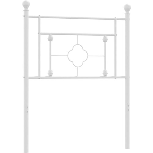 Maison Chic kovinsko posteljno vzglavje - vzglavna omarica - nočna omarica belo 75 cm, (21704685) Slike