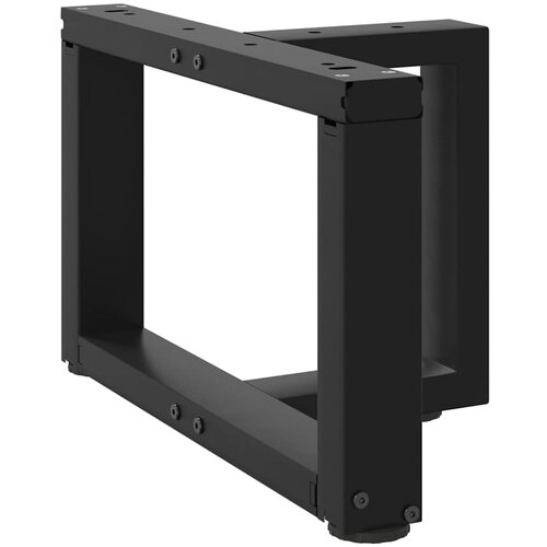 VidaXL Noge stolića za kavu T-oblika 2 kom crne 50x25x(30-31) cm čelik Slike