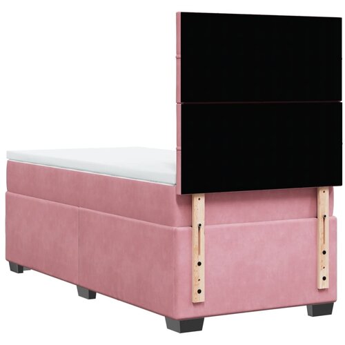 Box spring krevet s madracem ružičasti 100x200 cm bar&amp;scaron;unasti Slike