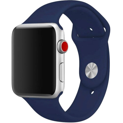  apple watch silicone strap navy blue s/m 42/44/45mm kai&amp;scaron; za sat Slike