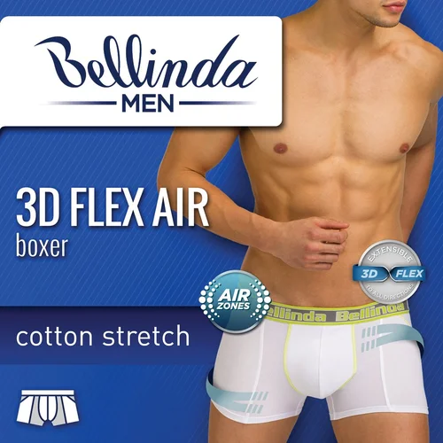 Bellinda 3D FLEX AIR BOXER - Men's Sports-Friendly Boxer Shorts - Black