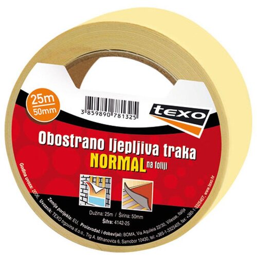  Obostrano ljepljiva traka na foliji 50mm/25m - 4142-25 Cijene