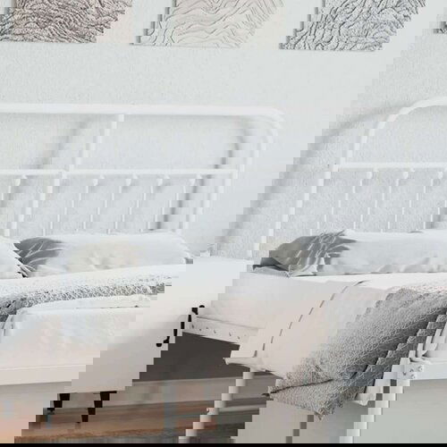  Metalno uzglavlje bijelo 135 cm Cene