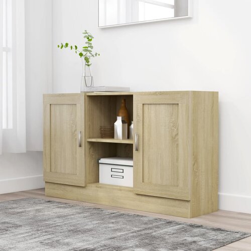 VidaXL Komoda boja hrasta sonome 120 x 30,5 x 70 cm od iverice Slike