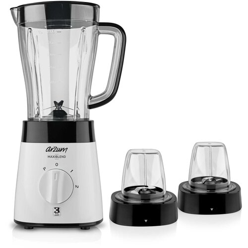 arzum Stoni blender sa dodatkom za seckanje i mlevenje Maxiblend, 500 W, Beli Cene