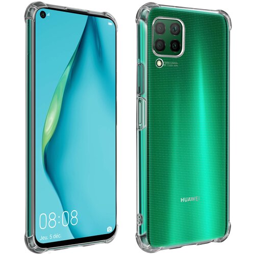 AVIZAR Ovitek iz mehkega silikona za Huawei P40 Lite z ojacanimi vogali, odporen proti udarcem - prozoren, (20720447) Cene
