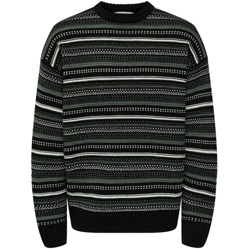 Only &amp;amp; Sons Pulover &amp;#039;ONSROY&amp;#039; siva / crna / bijela Slike
