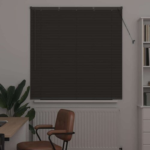 vidaXL Okenska roleta z zavesami Drugo Temno siva 130 x 130 cm Aluminij Cene