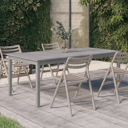 vidaXL Vrtni stol sivi 200 x 100 x 75 cm od masivnog bagremovog drva Cene