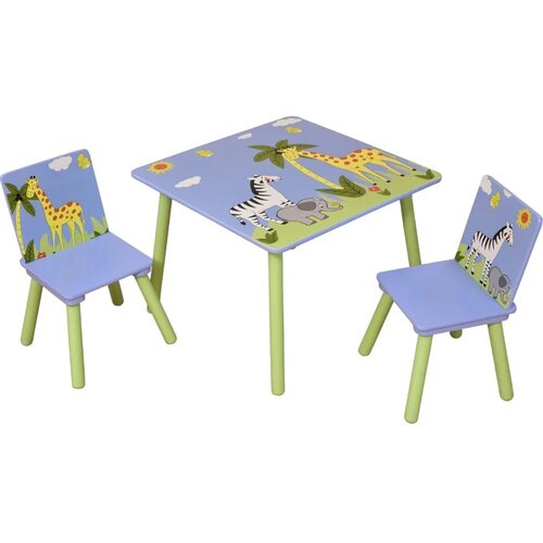 Kinder Home Dečiji sto sa stolicama Savana, 60x60x44cm Cene
