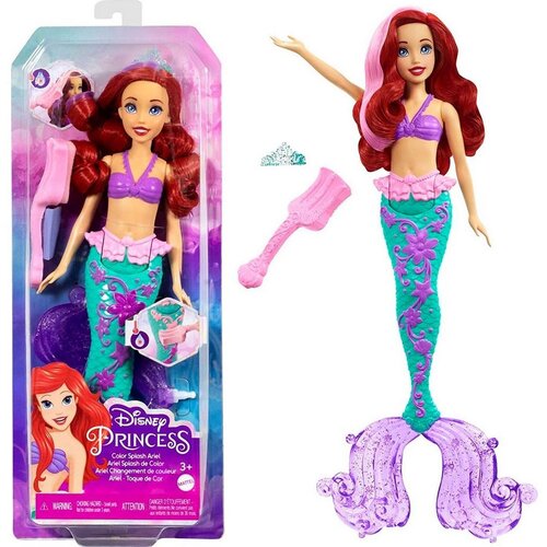 Disney Princess Mattel Princess - Ariel morska deklica z barvnim pršilom (HLW00), (21382414) Cene