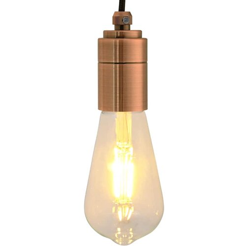 VidaXL Grla za žarulje 2 kom crvena bronca E27 Slike