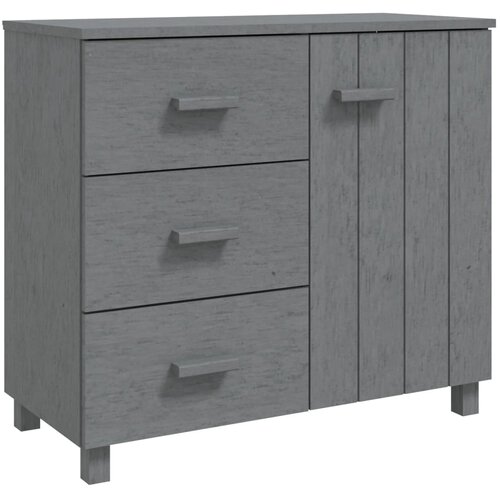 Maison Chic Komoda - Predalnik HAMAR temno siva 90x40x80 cm trdna borovina, (21722510) Slike