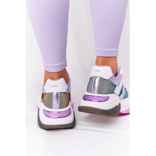 Kesi Sport Shoes On A Chunky Sole GOE HH2N4038 White-Violet Slike