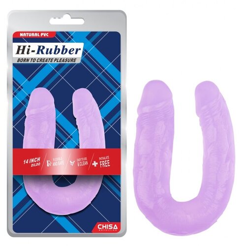  Dildo, Dupli, 18cm, Ljubičasti Slike