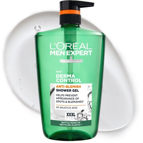 L&amp;acute;Or&amp;eacute;al Paris Men Expert Derma Control gel za prhanje primerno tudi za občutljivo in problematično kožo 1000 ml Slike