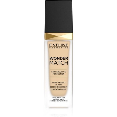 Eveline Wonder Match dolgoobstojni tekoči puder s hialuronsko kislino odtenek 05 Light Porcelain 30 ml Slike