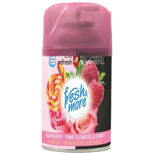 Fresh & More Dopuna za automatski osveživač prostora Raspberry & Pink Flowers & Candy, 250 ml Cene