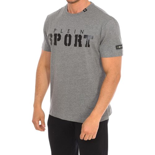 Philipp Plein Sport Majice s kratkimi rokavi TIPS400-94 Siva Cene