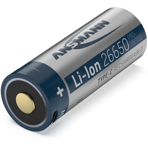 Ansmann Li-Ion baterija 26650 5100 mAh s polnilno vtičnico USB Type-C 26650 USB-C USB-C&reg; akumulator 26650 Li-Ion 3.6 V 5100 mAh, (20641717) Cene