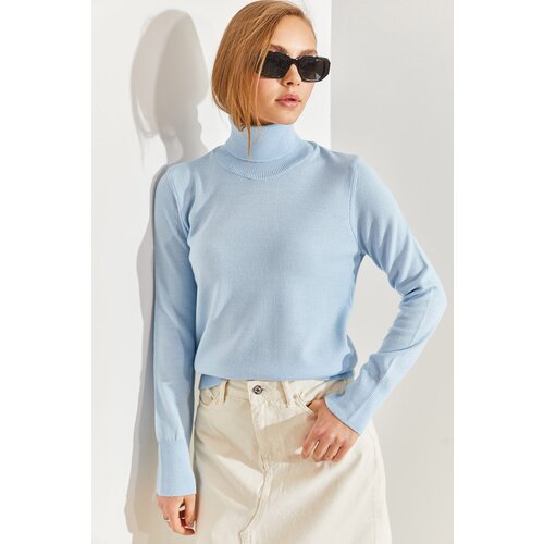 Bianco Lucci Women's Turtleneck Knitwear Sweater Slike