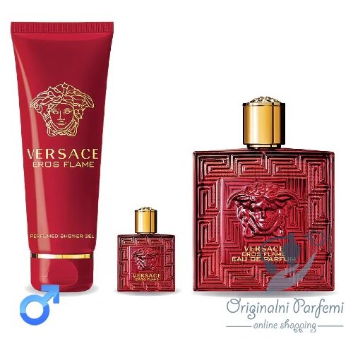 Versace Parfemi Versace Eros Flame Set 100ml+5ml+150ml Cene