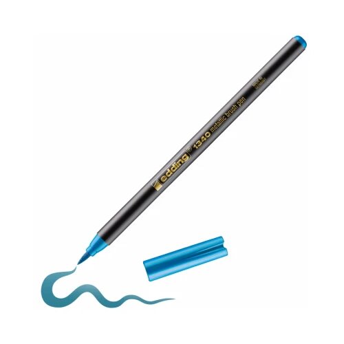  Brush flomasteri E-1340, 1-6 mm metalik Edding plava 08L1340ME Cene