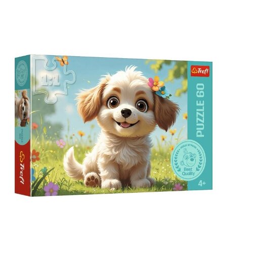 TREF LINE Puzzle 60 delova &ndash; Happy dog Cene