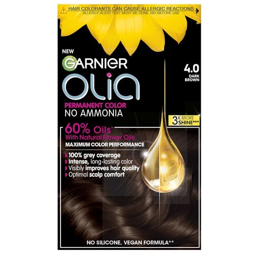 Garnier Olia boja za kosu 4.0 tamno smeđa Slike