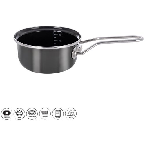 Orion Emajlirana tava za umake 800 ml Metalic &amp;ndash; Slike