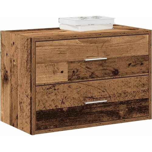 vidaXL Ormarić s 2 ladice boja drva 60x31x40 cm konstruirano drvo Cene