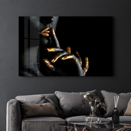 WALLXPERT OGLS-9014 - Višenamenska Tempered Staklena Slika 35 x 55 cm Cene
