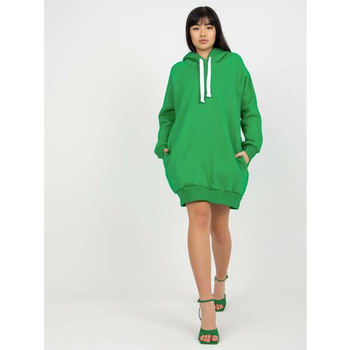 Fashion Hunters Women's Long Sweatshirt - Green Slike