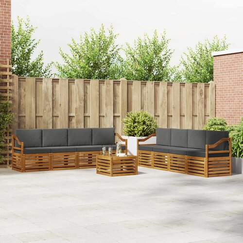  Set vanjskih sofa 9 kom. Prirodna i antracit Cijene