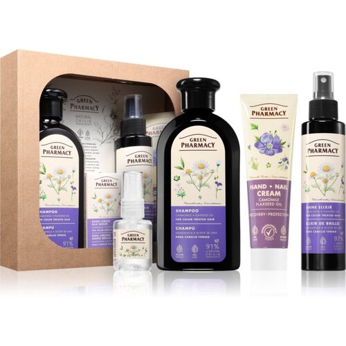 Green Pharmacy Chamomile & Flaxseed oil Set poklon set za obojenu kosu Cijene