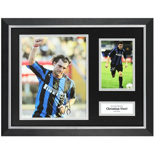  Christian Vieri Signed Photo Framed 16"x12" Inter Milan Autograph Memorabilia COA Cijene