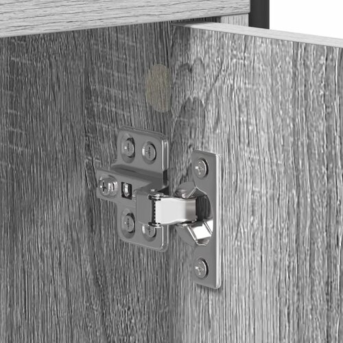  Ormar za cipele 76 x 36 5 x 93 cm Konstruirano drvo Siva Sonoma - Siva Sonoma 76 x 36 5 x 93 cm 4 etaže s vratima Slike