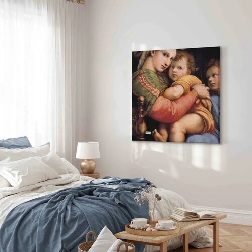  Slika - Rafael Santi &amp;ndash; Madonna on a Chair 80x80 Premium Print Slike