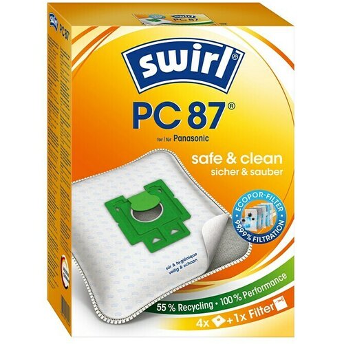 SWIRL Vrećica za usisivač PC 87 (Namijenjeno za: Usisavače Moulinex, Krups, Privileg, Satrap, Superior, 5 Kom.) Cijene