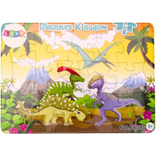 Puzzle for Children Dinosaurs Board Colorful 16 Pieces Cijene