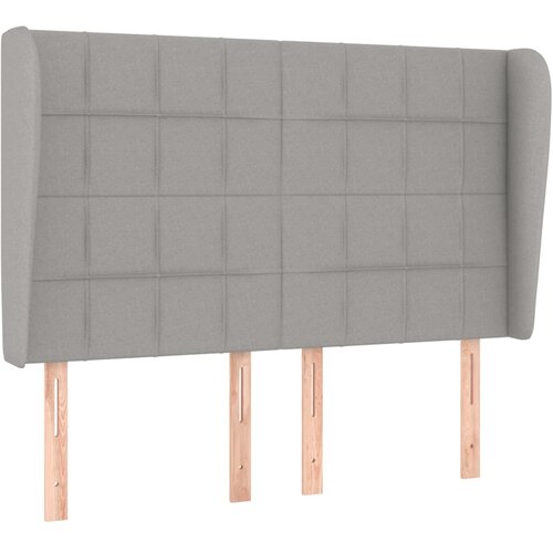  Uzglavlje s u&amp;scaron;ima svjetlosivo 147x23x118/128 cm od tkanine Slike