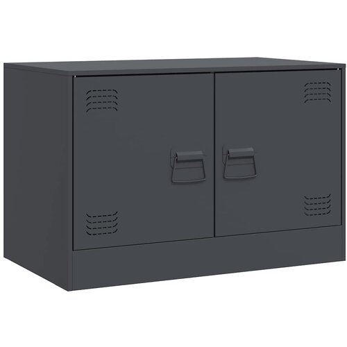 Maison Chic TV omarica - TV stojalo - Televizijska omarica antracitna 67x39x44 cm jeklo, (21702076) Cene