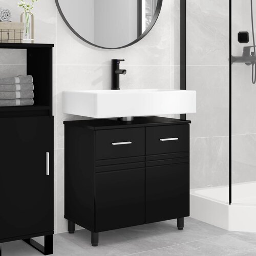  Toaletna jedinica Crna 60 x 35 x 60 cm Konstruirano drvo Cijene