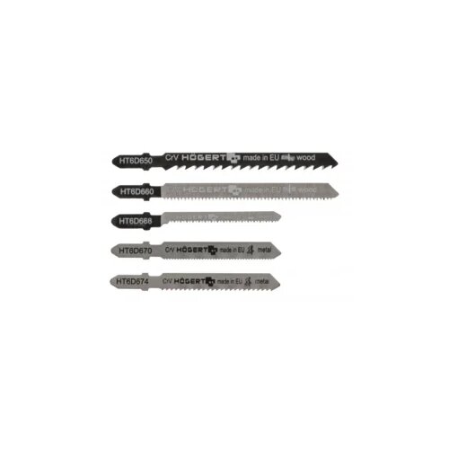 Hoegert 5-dijelni set listova za ubodnu pilu za drvo i metal HT6D690 Cijene