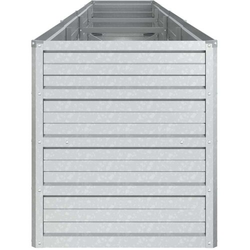 VidaXL Povi&amp;scaron;ena vrtna gredica 320 x 40 x 45 cm pocinčani čelik srebrna Slike